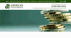 Desktop Screenshot of americancoinandcurrency.com